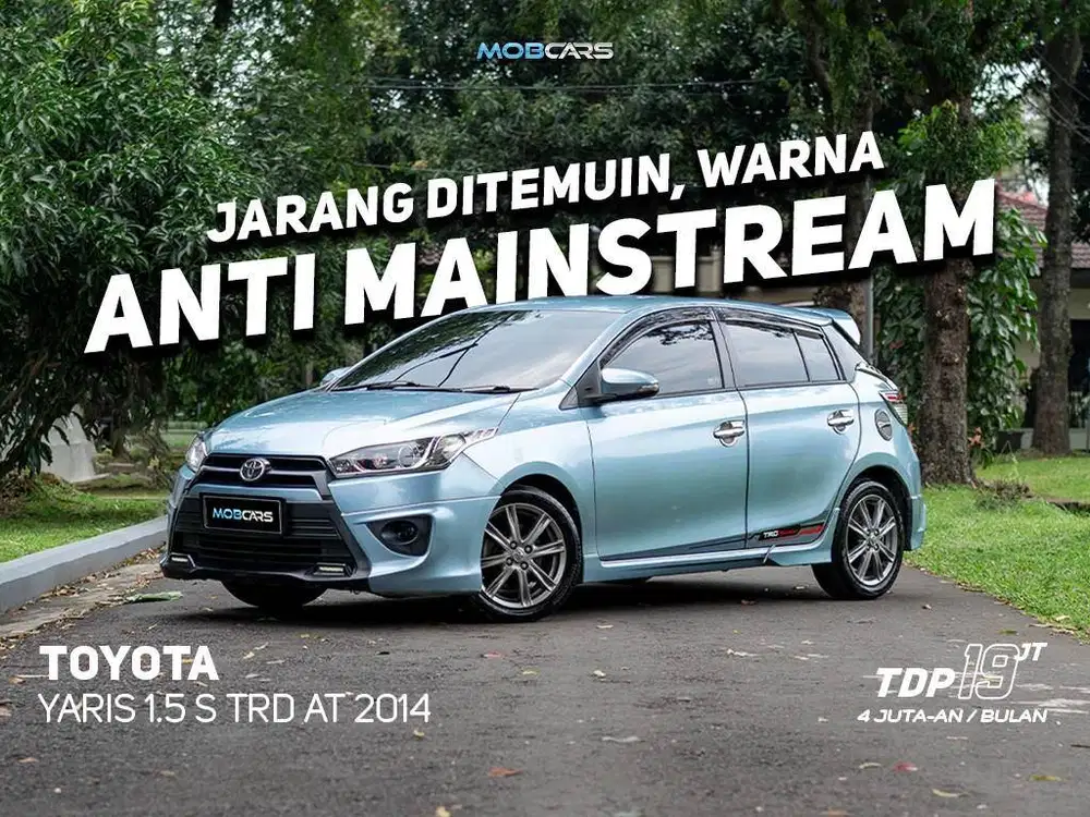 DP 19 JUTAAN !! FREE SALDO E-TOLL 1JT YARIS 1.5 S TRD AT 2014 MOBCARS