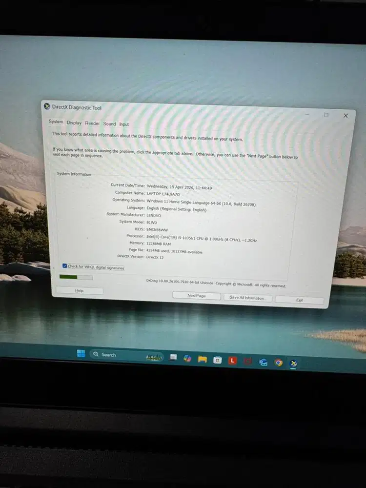 LENOVO Ideapad Slim 3 i5