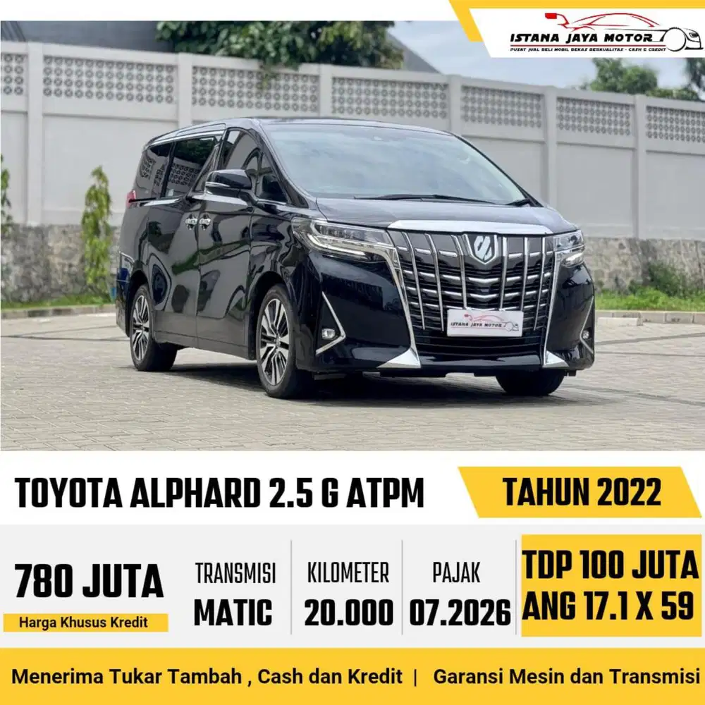 TOYOTA ALPHARD 2.5 G ATPM 2022