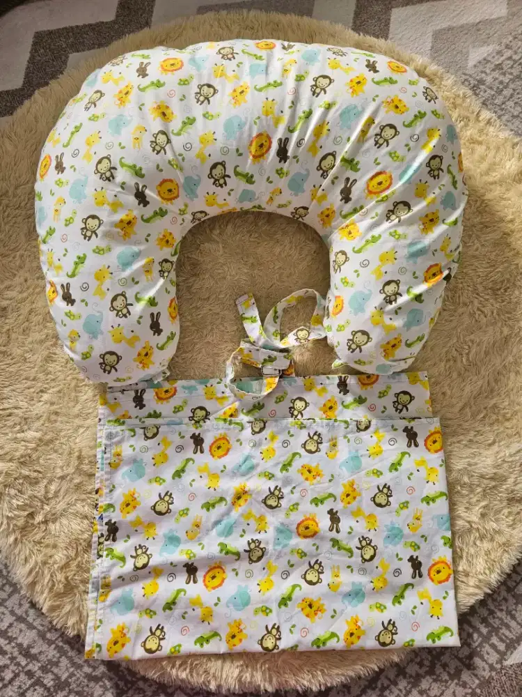 BANTAL MENYUSUI BAYI DAN NURSING COVER|BANTAL MENYUSUI KATUN LEMBUT