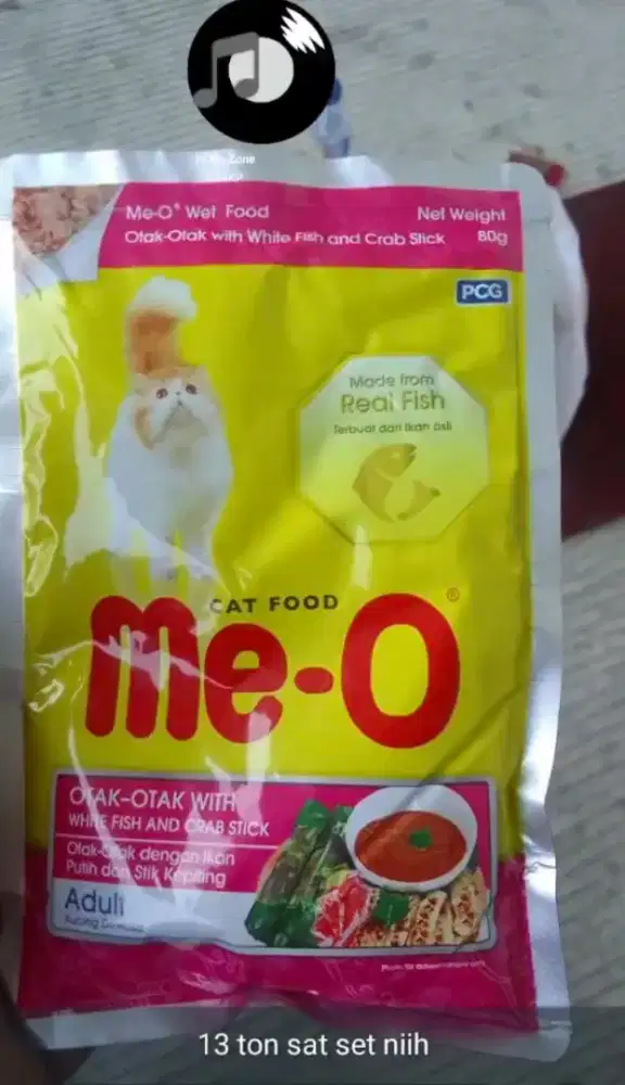 Makanan kucing meow ready 13 ton