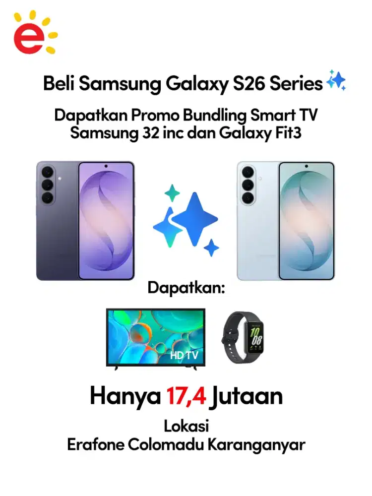 Beli Samsung S26 Basic dapat Smart TV dan Smart Band
