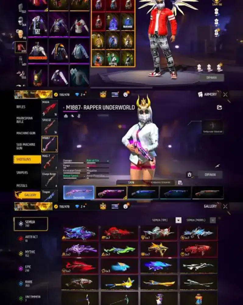 akun ff Ready jual akun ff 100% Real Asli Aman dan Terpercaya