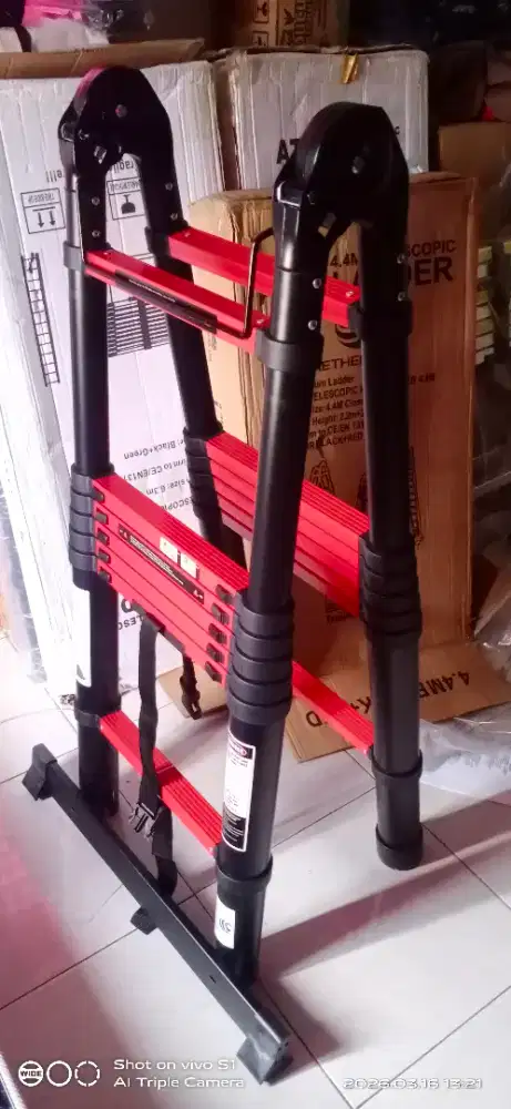 Tangga Teleskopik Bisa Lurus bisa Jagrak