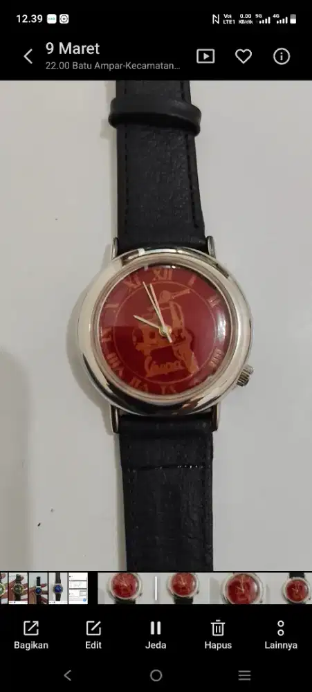 Jam tangan merk vespa original automatic