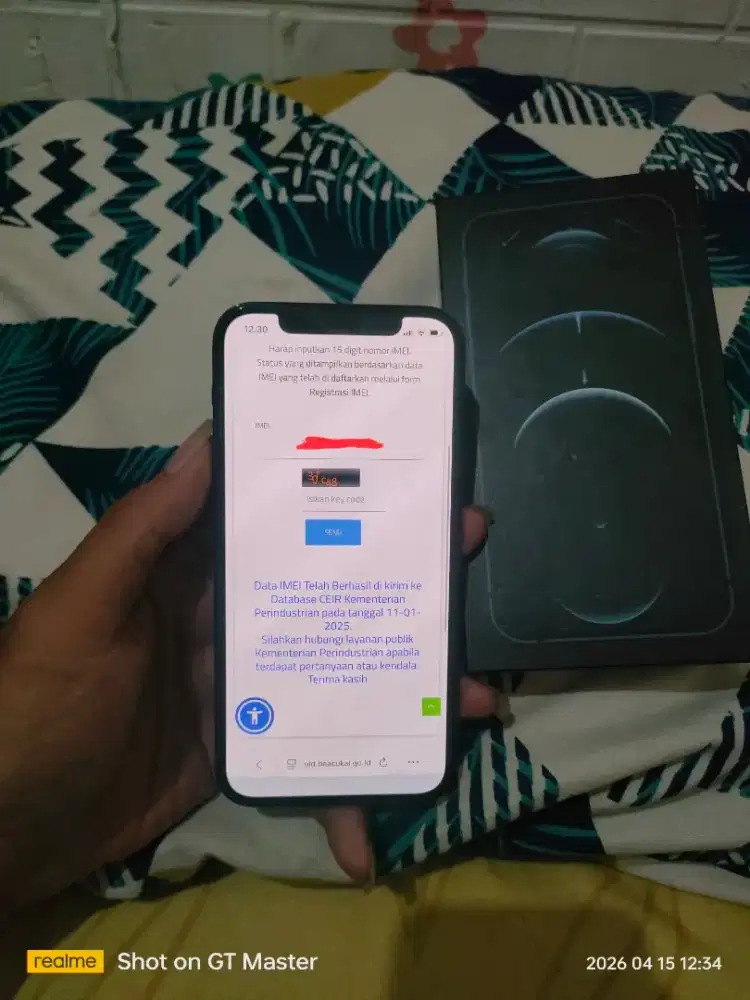 Iphone 12 pro 128gb beacukai