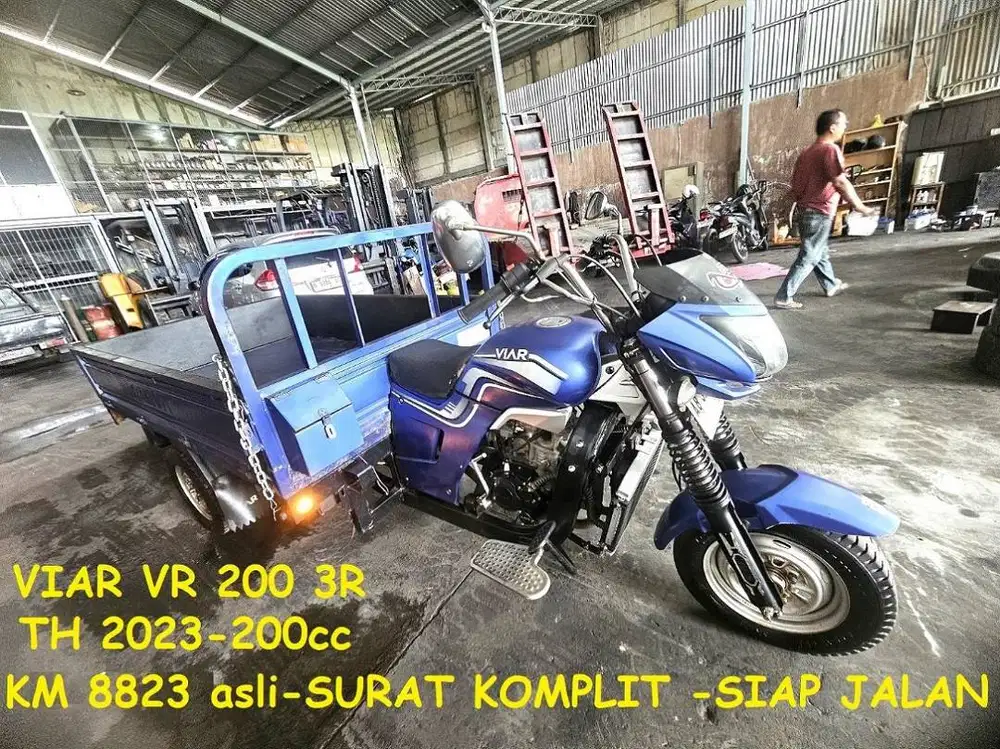 Viar 3 Roda-2OOcc Tangan 1 Km 8823 Jarang pakai/th 2023 Type VR200-3R