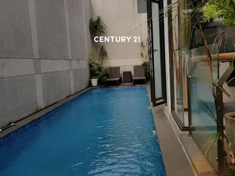 Dijual rumah minimalis modern ada kolam renang di bukit mas rempoa