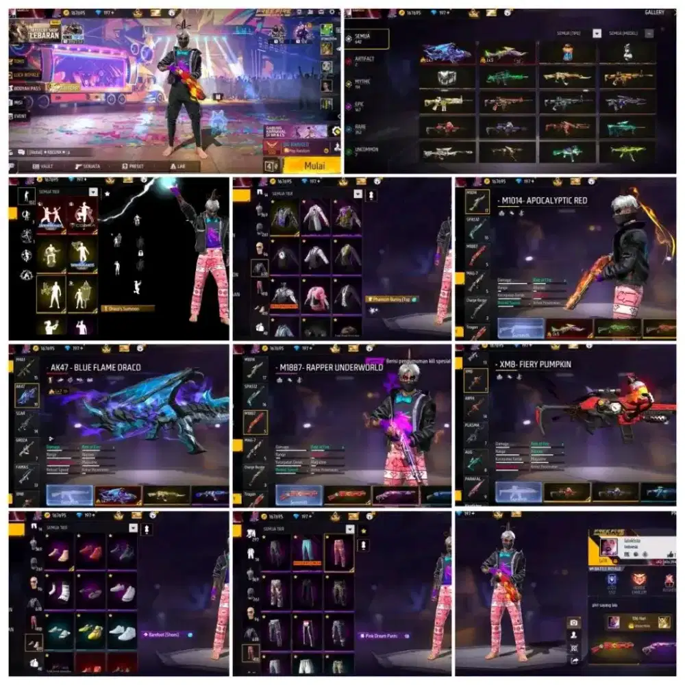 akun ff Ready jual akun ff 100% Real Asli Aman dan Terpercaya