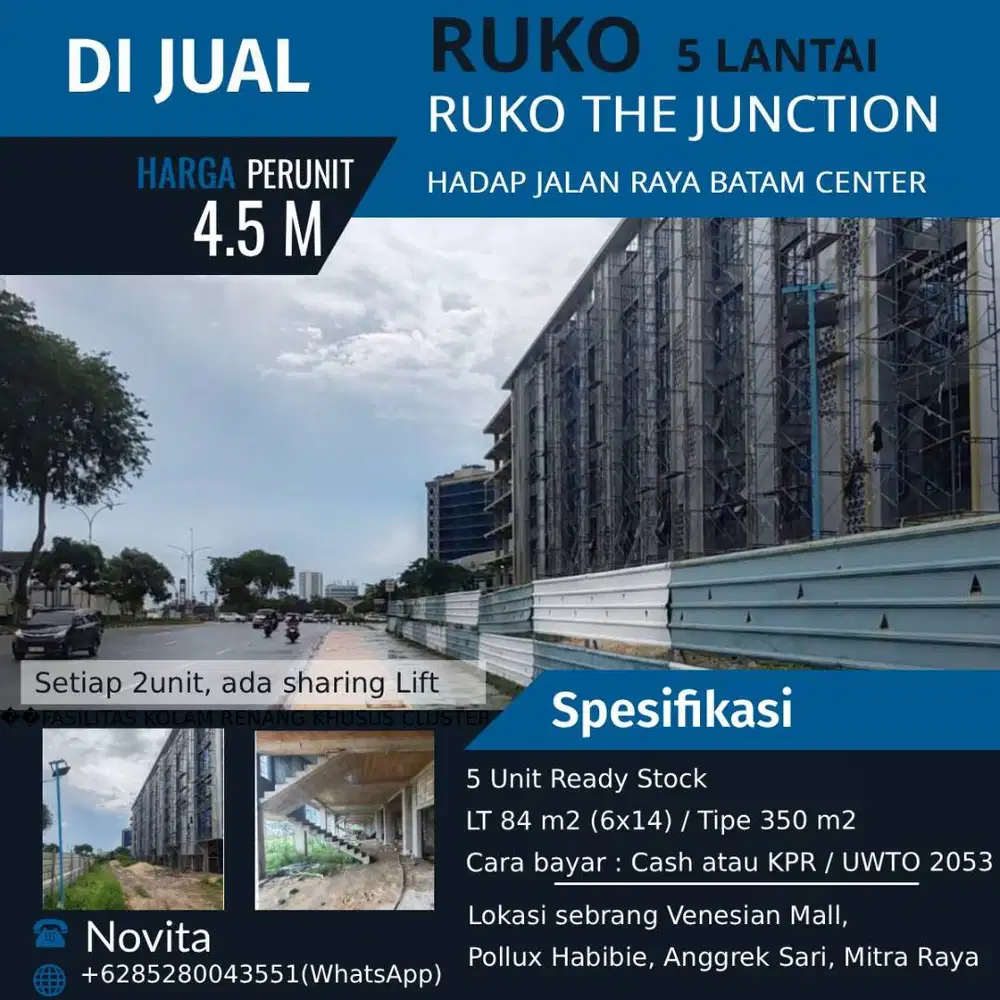 RUKOTHEJUNCTION Hadap Jalan Raya Batam Center