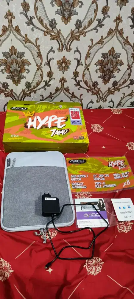 Jual Murah! AXIOO HYPE 7 AMD X8 RYZEN 7-6800H/RAM 16GB DDR5/SSD 512GB
