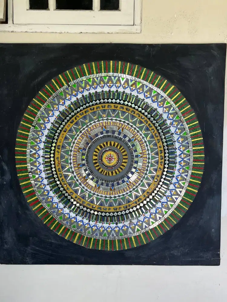 Wall Art Mandala Mosaic (BTG) - Dekorasi Dinding Artistik Handcrafted