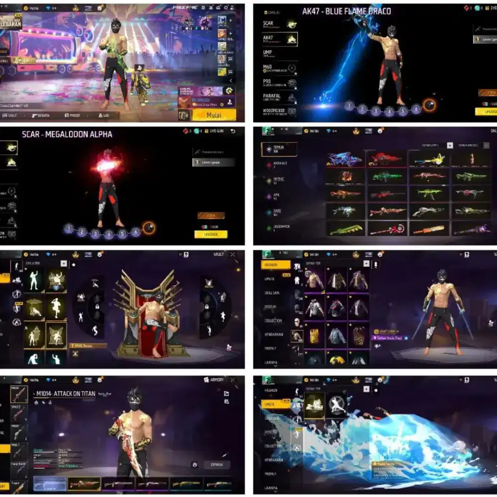 akun ff Ready jual akun ff 100% Real Asli Aman dan Terpercaya