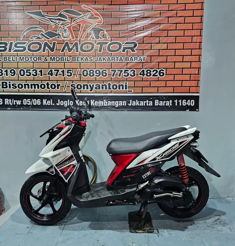 ISTIMEWA! YAMAHA XRIDE X RIDE FI 115 TAHUN 2016 PUTIH MERAH