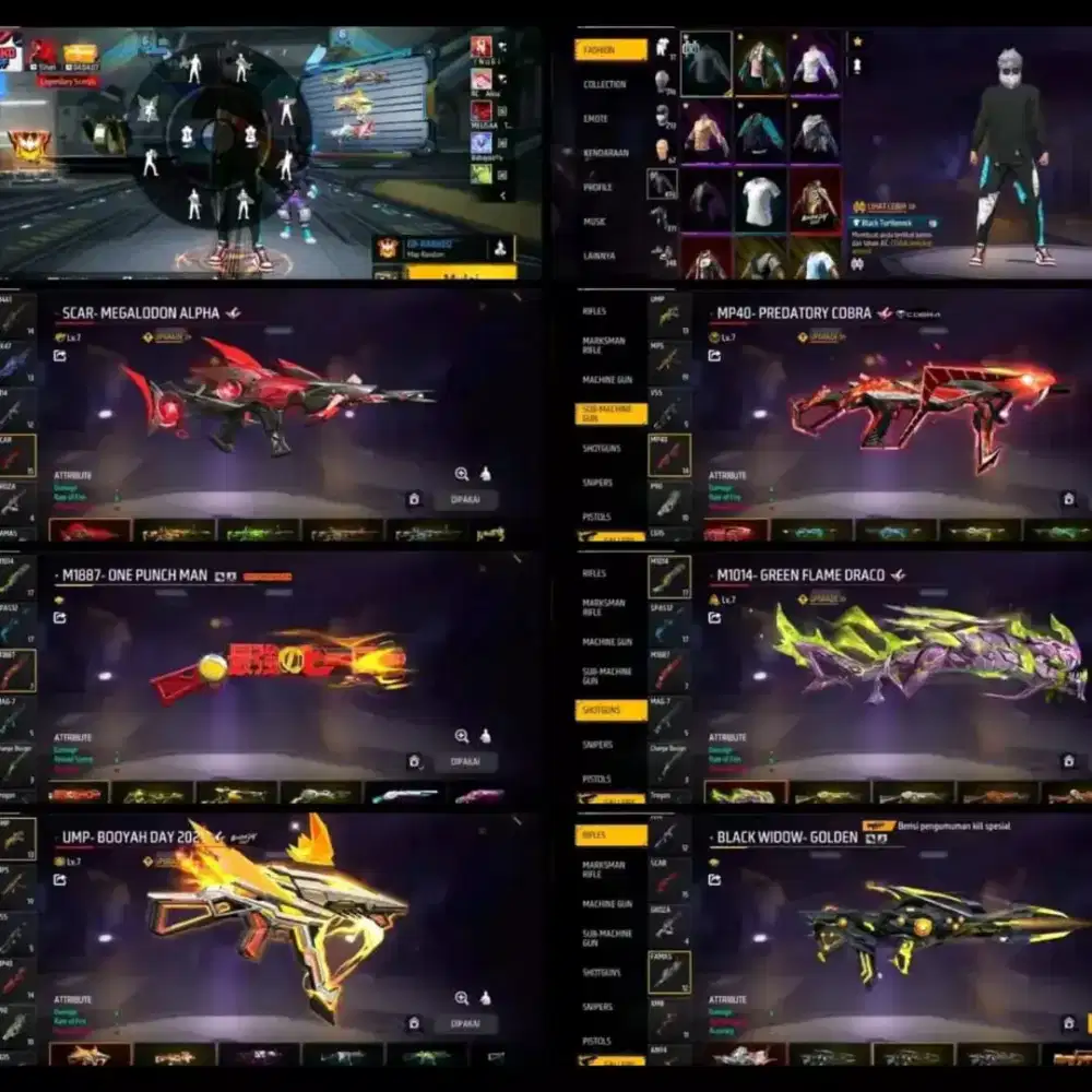 akun ff Ready jual akun ff 100% Real Asli Aman dan Terpercaya