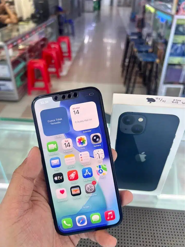Iphone 13 128 BLACK IBOX (Original) Mulus Istimewa