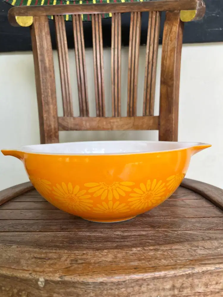 Mangkok Keramik Dekoratif - Orange & Kuning