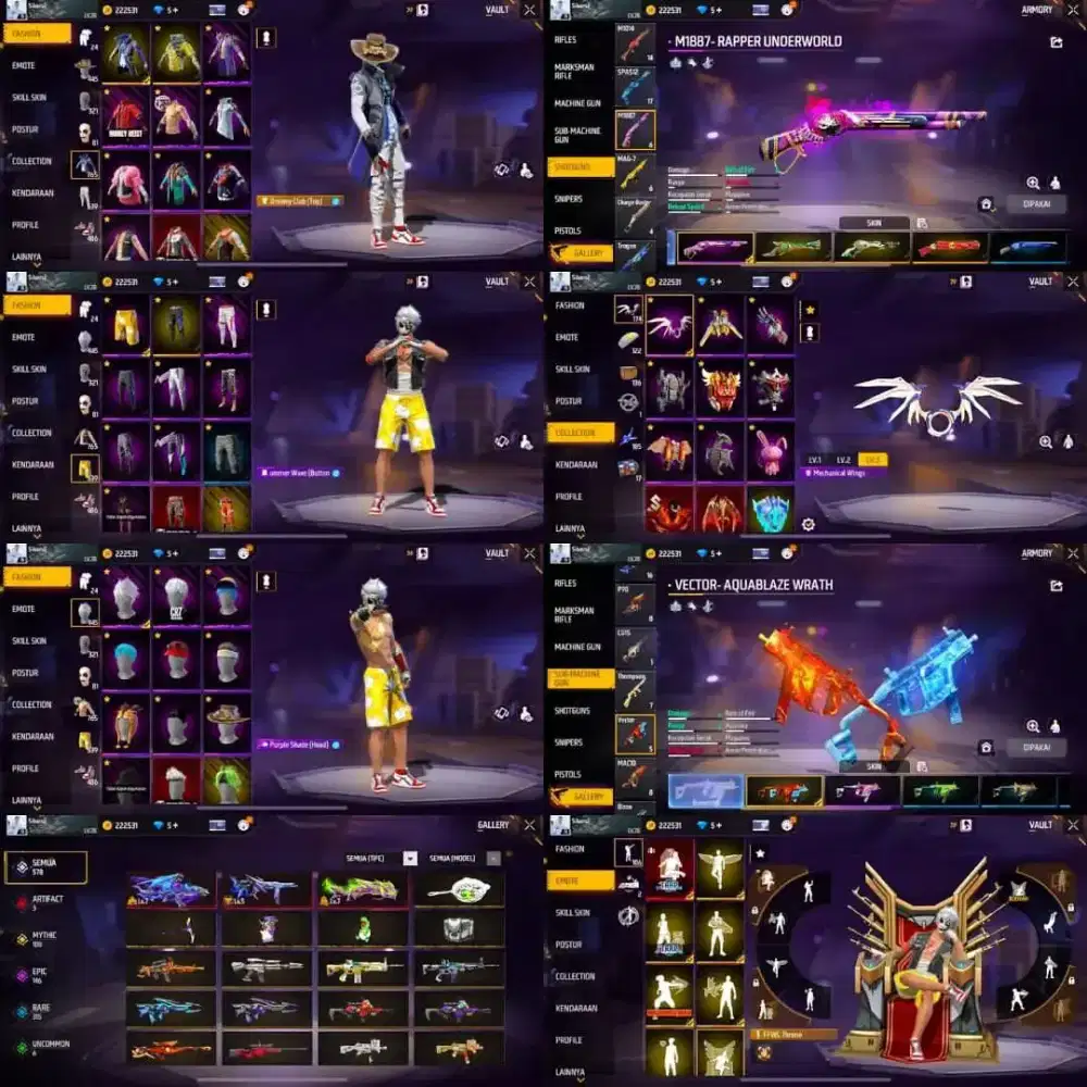 akun ff Ready jual akun ff 100% Real Asli Aman dan Terpercaya