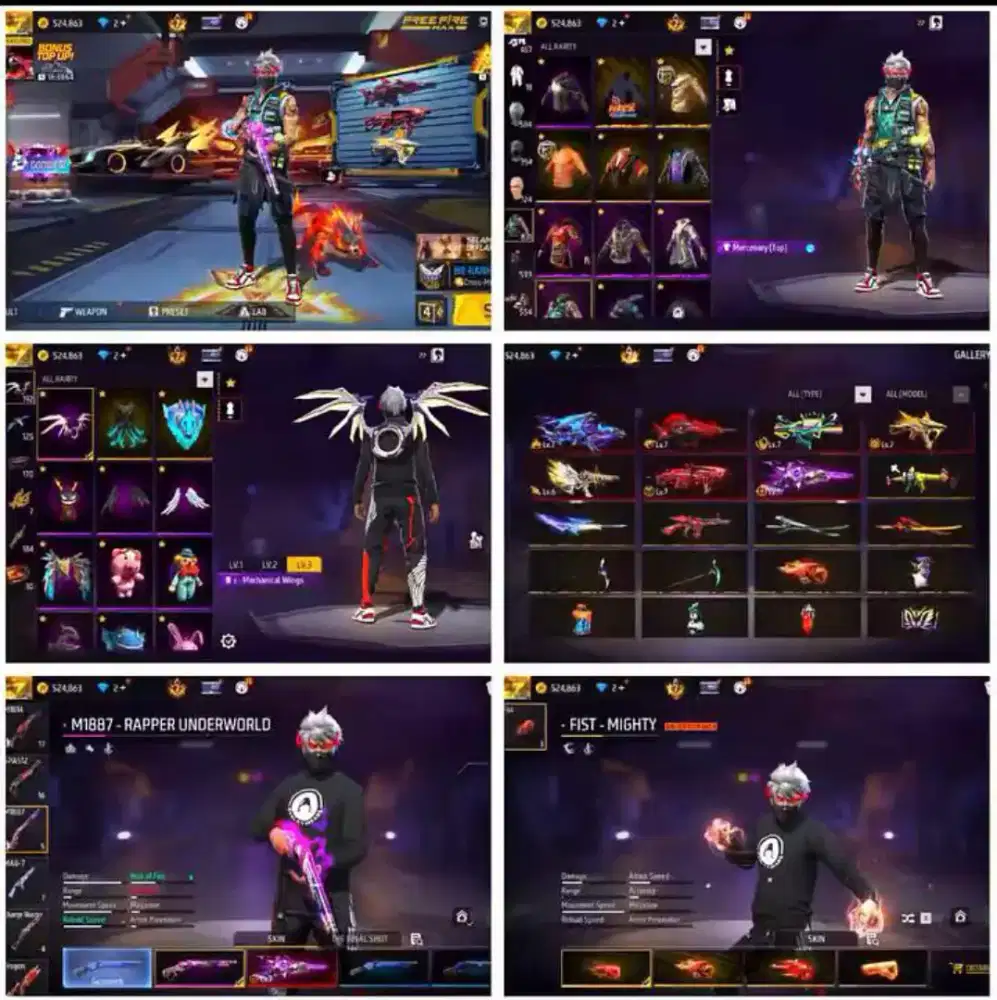 akun ff Ready jual akun ff 100% Real Asli Aman dan Terpercaya