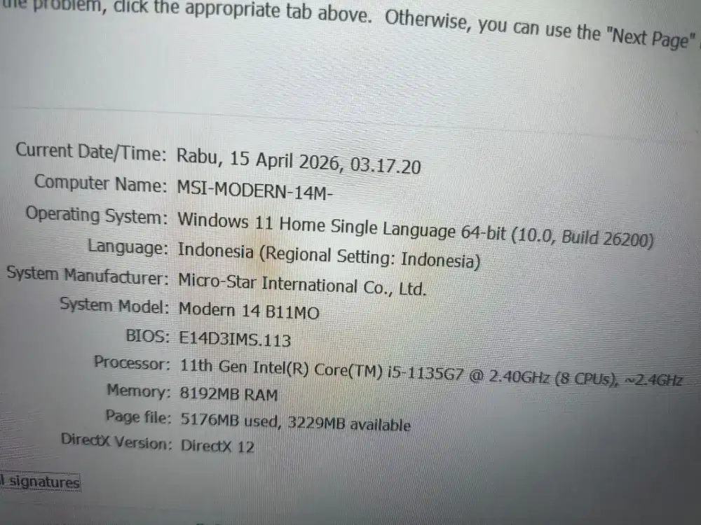 Laptop Gaming Design MSI Modern 14Pro SSD 512Gb MULUS