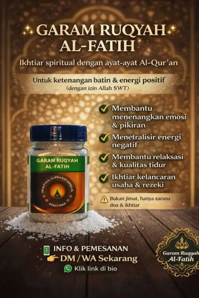 Terlaris! Garam Ruqyah Alfatih