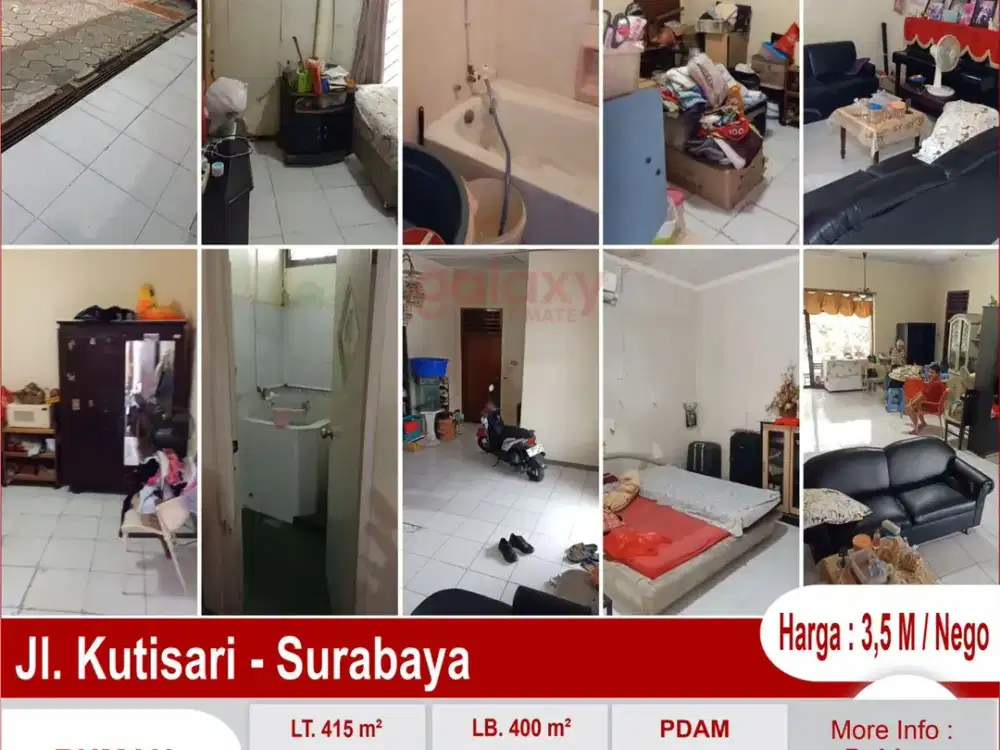 Rumah Daerah Kutisari Surabaya