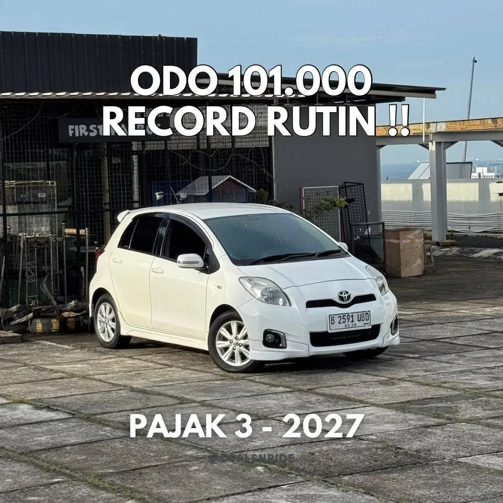 ODO 100.000 ANTIK !! PAJAK 3/2027 TOYOTA YARIS E AT 2013 SIAP PAKAI