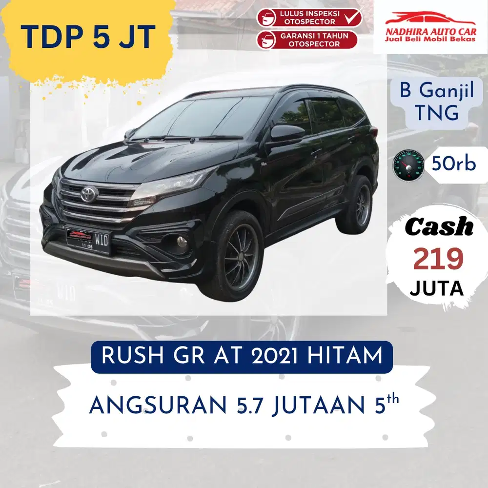 DP 5 Juta Rush GR AT 2021 Hitam