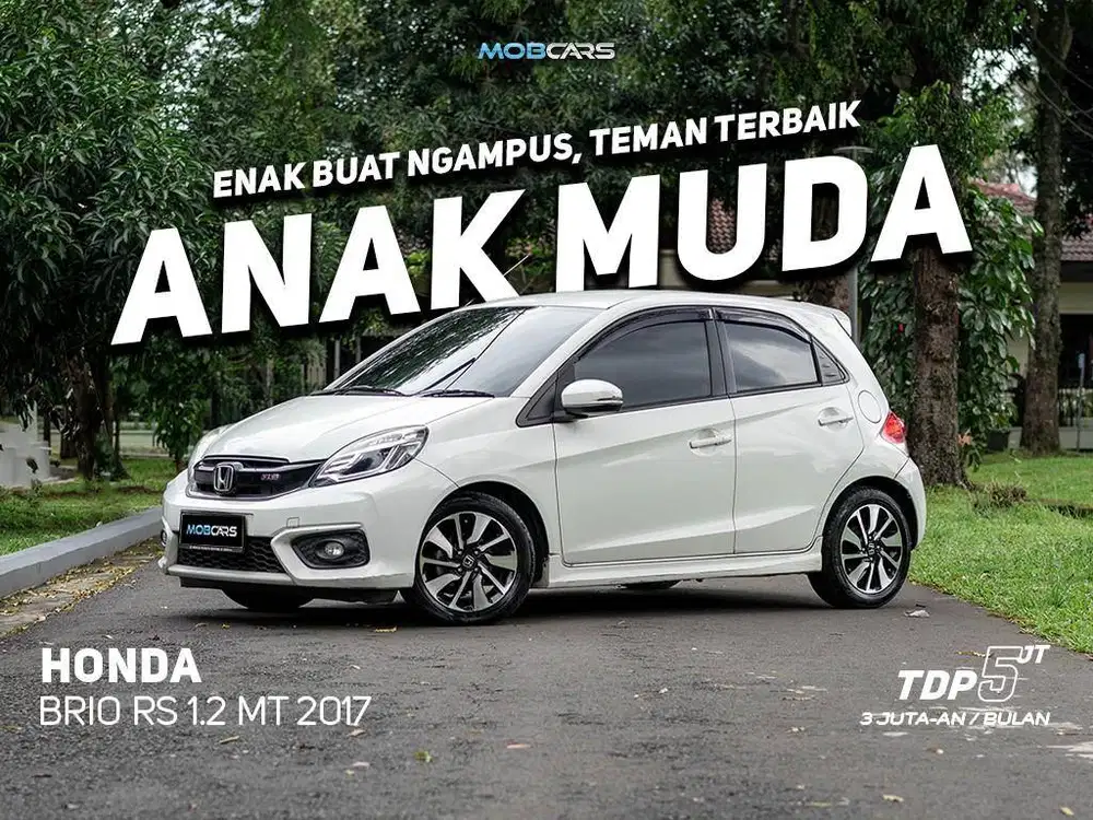 CICILAN MINIM 3 JUTAAN !! FREE 1X ANGSURAN BRIO RS 1.2 MT 2017 MOBCARS
