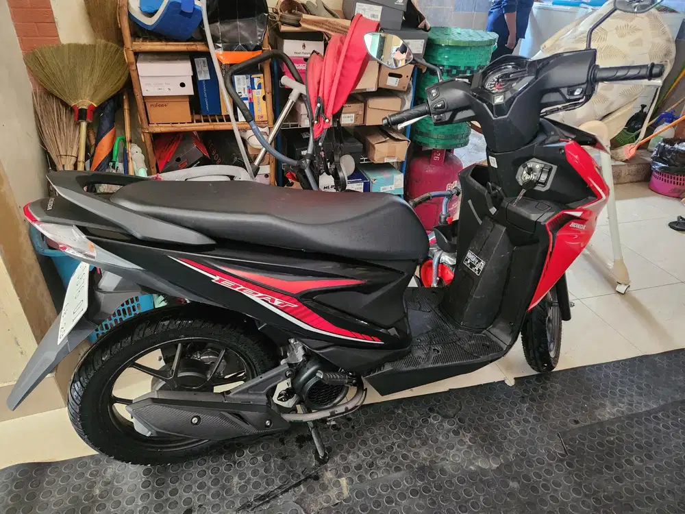 Beat all  new hitam merah 2024 gbm gandu_baru_motor