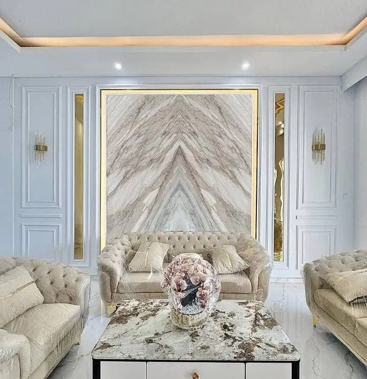 Jual wallpaper custom motif marmer premium