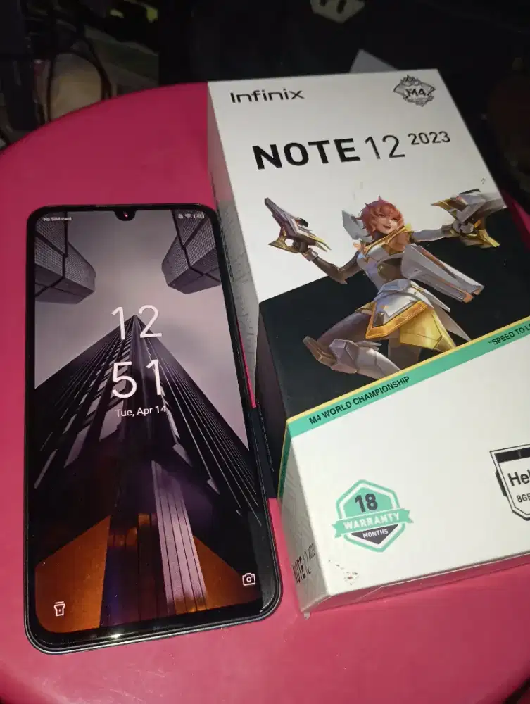 Infinix Note 12 2023 8/256GB - Fullset Mulus Like New