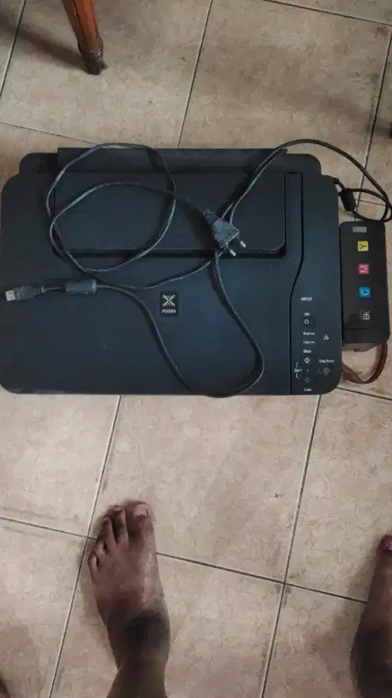 Printer Canon isi ulang tinta warna MP237