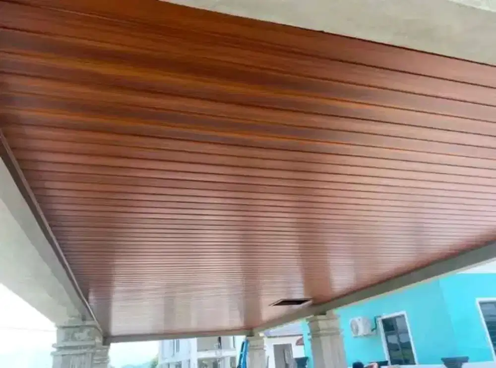 Plafon PVC dop terpasang