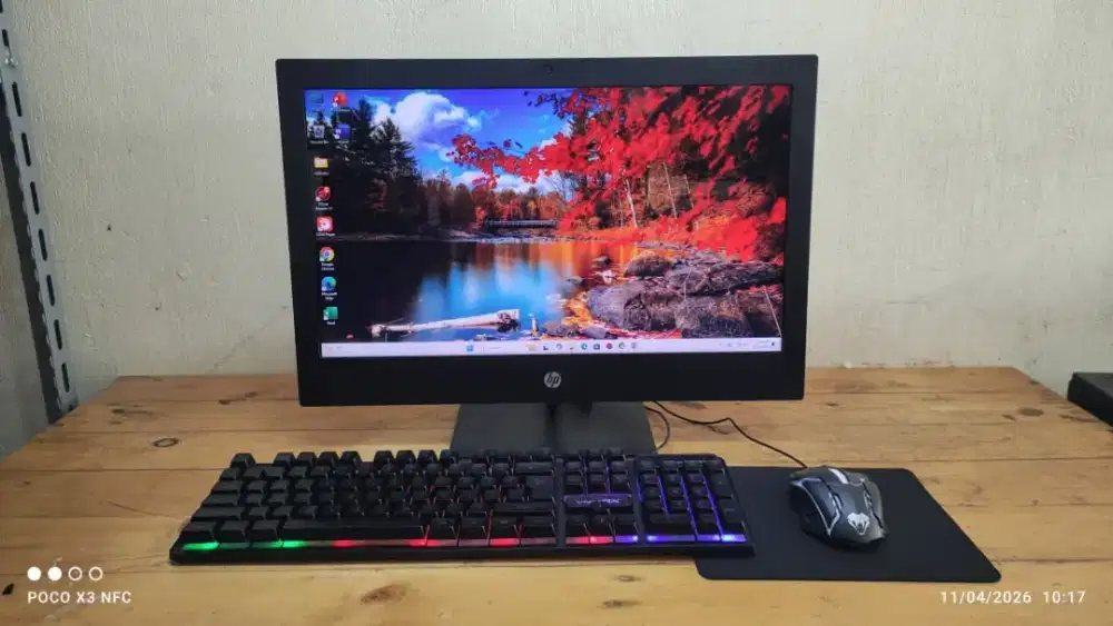 AIO PC CORE I5-8500 (8/256GB) LED 20INC, KONDISI NORMAL SIAP PAKAI