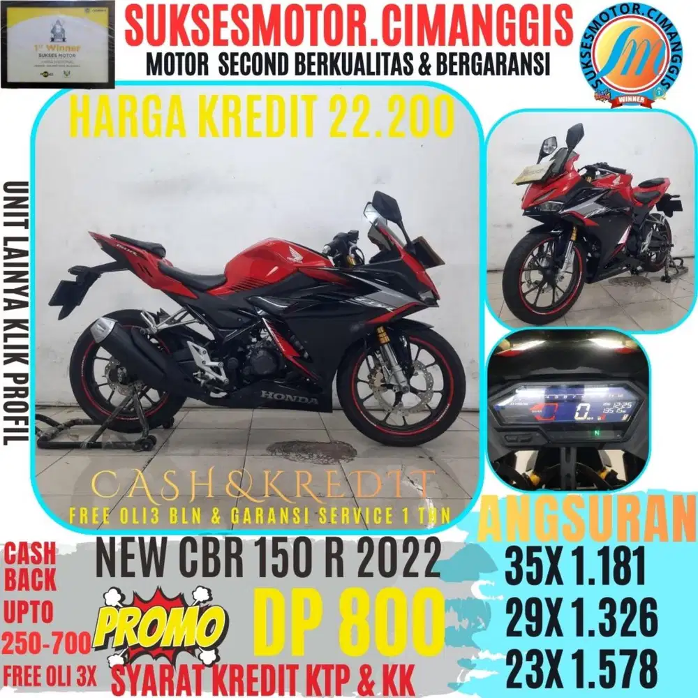 CBR 150 R PROMOTERMURAH CASHBACK UPTO700RBU FREEOLI3X BERGARANSI