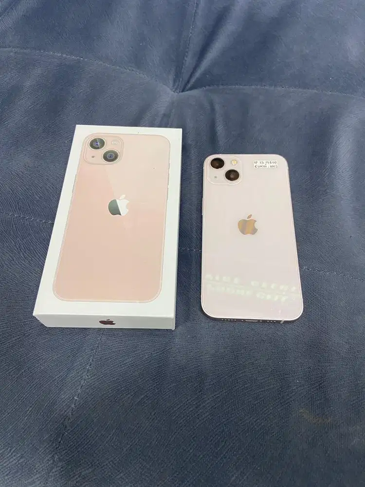 Iphone 13 128gb pink beacukai dualsim ON mulus nominus fullset