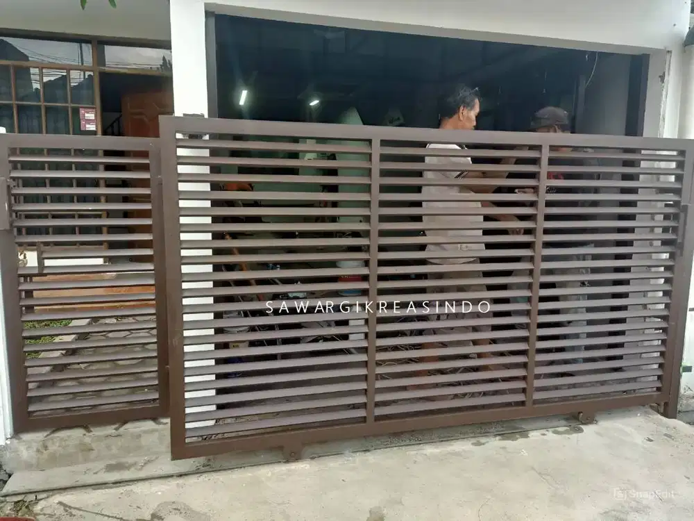 Menjual Pagar Gerbang Rumah Minimalis Sawargi kreasindo