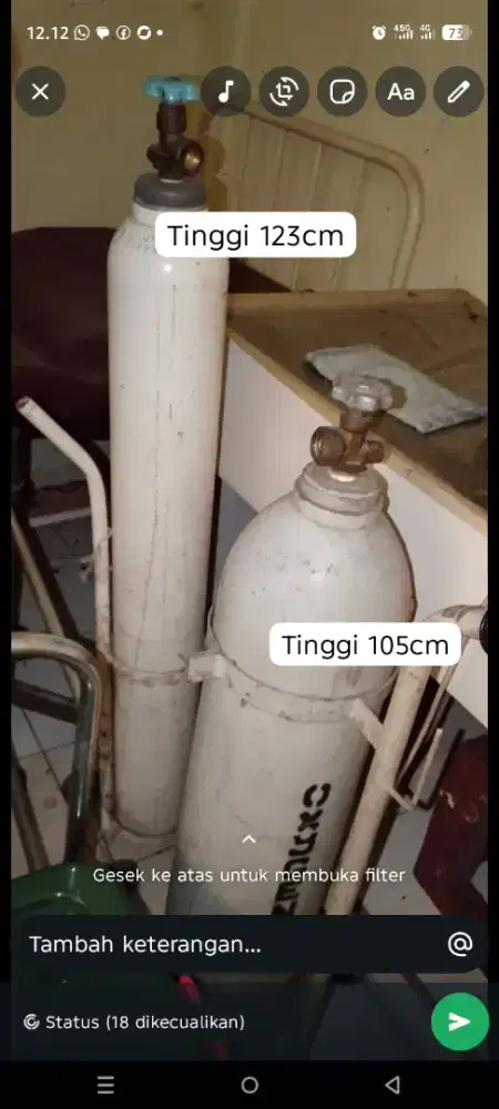 Tabung Oxygen 2 tabung