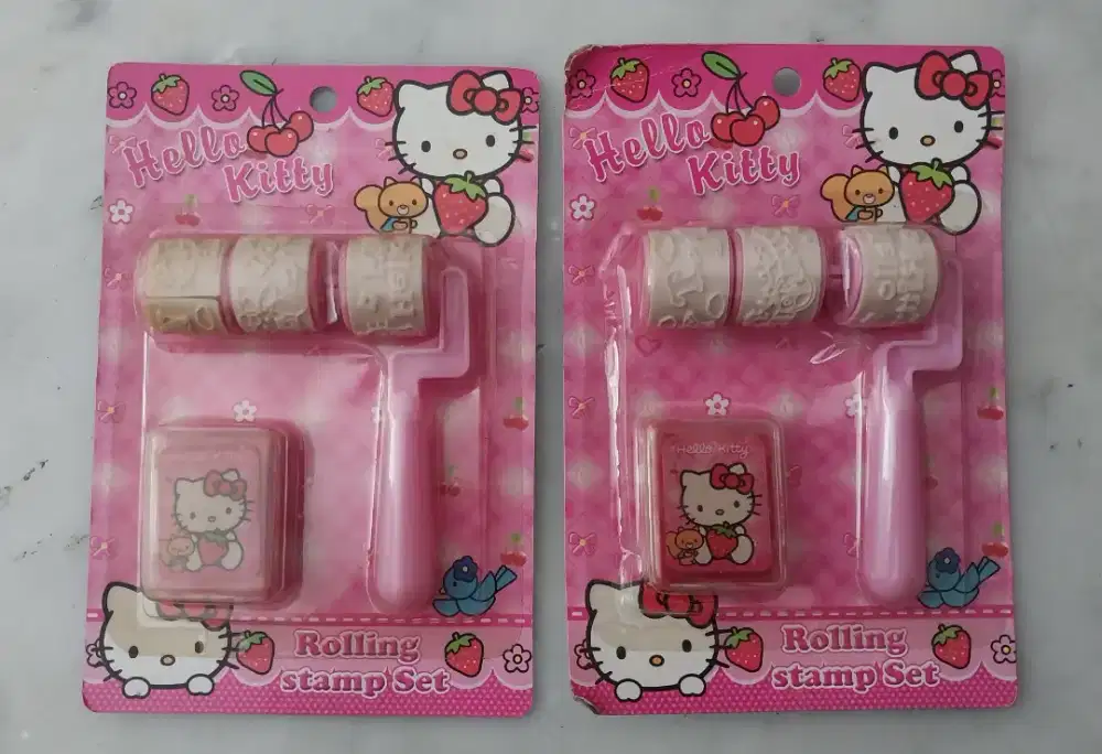 2pcs Hello kitty rolling stamp set