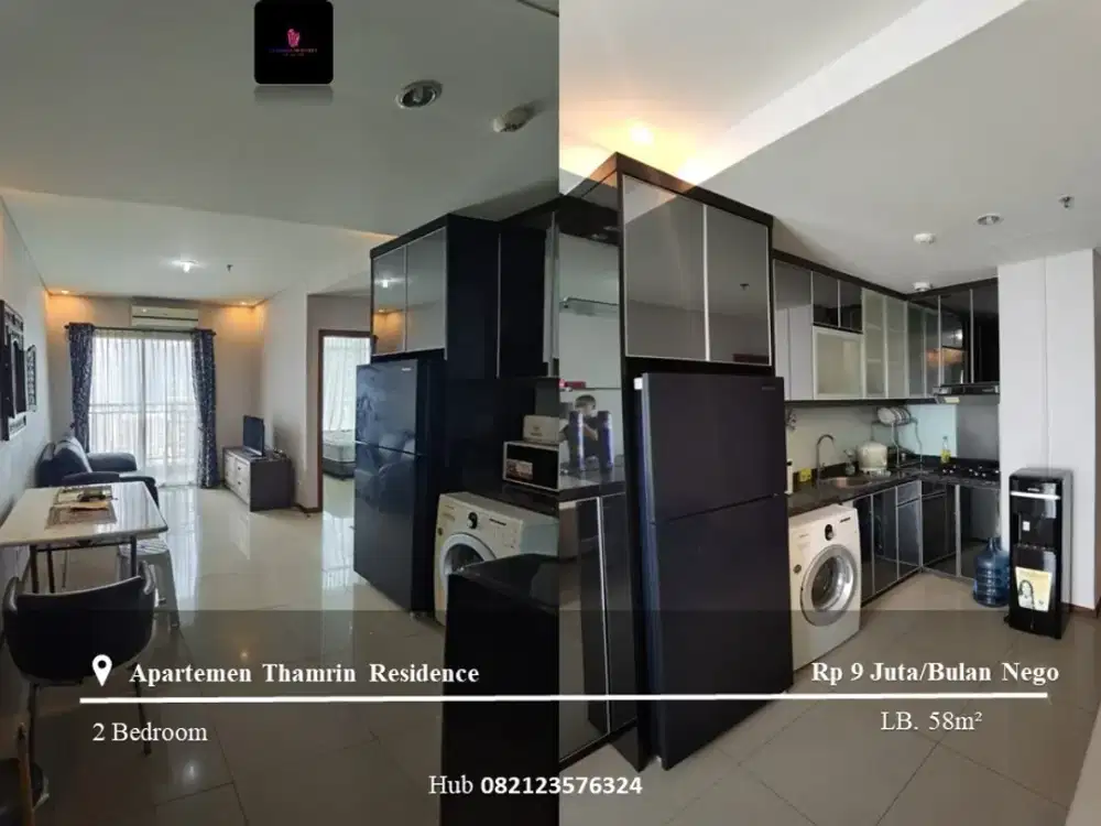 Sewa Apartemen Thamrin Residence High Floor 2BR Full Furnished & Renov