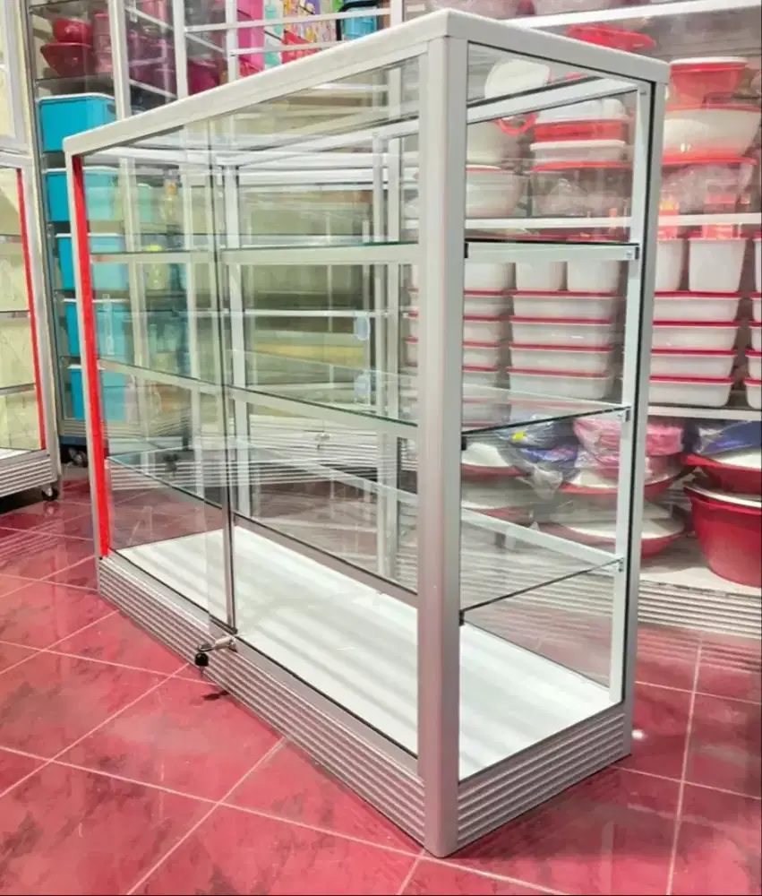 Etalase Panjang 1,2Mx1M Buat Usaha