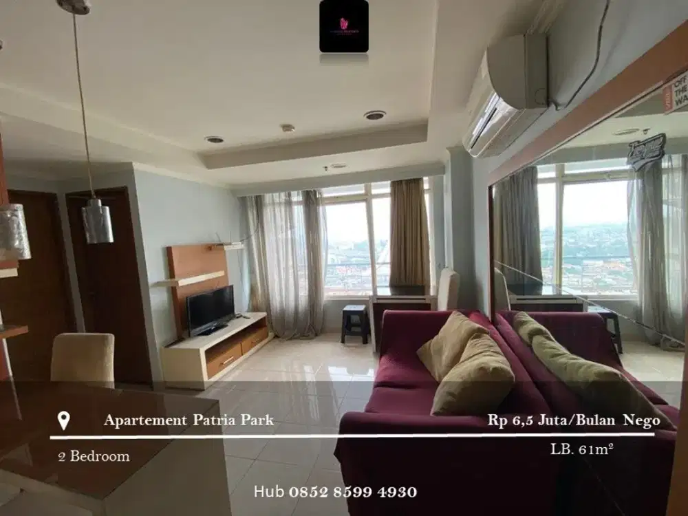 Disewakan Apartement Patria Park 2BR Full Furnished