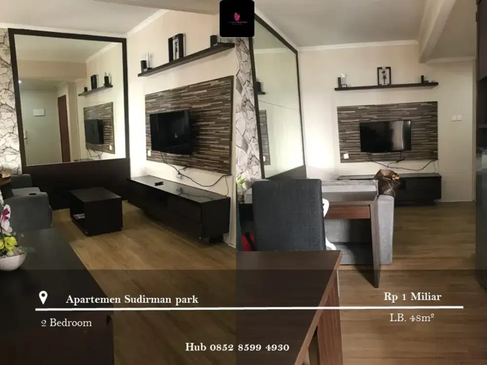 Dijual Apartemen Sudirman Park Middle Floor 2BR Full Furnished
