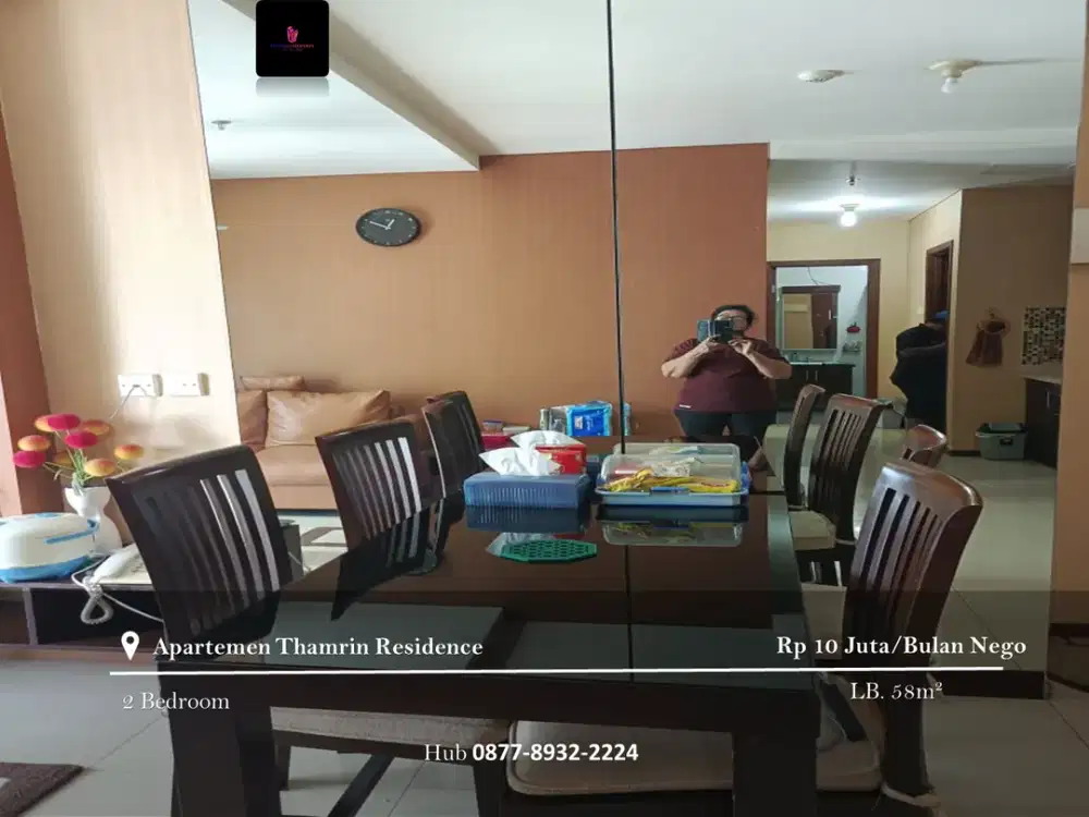 Disewakan Apartement Thamrin Residence 2BR High Floor FF