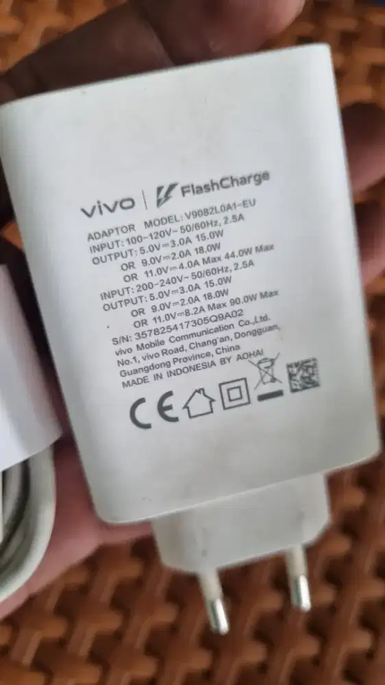 Flash charger vivo iqoo 90watt original cabutan
