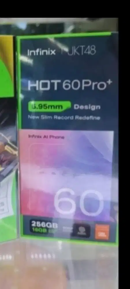 Infinix hot 60 pro plus 256gb ram 8gb dan8/128 layar lengkung