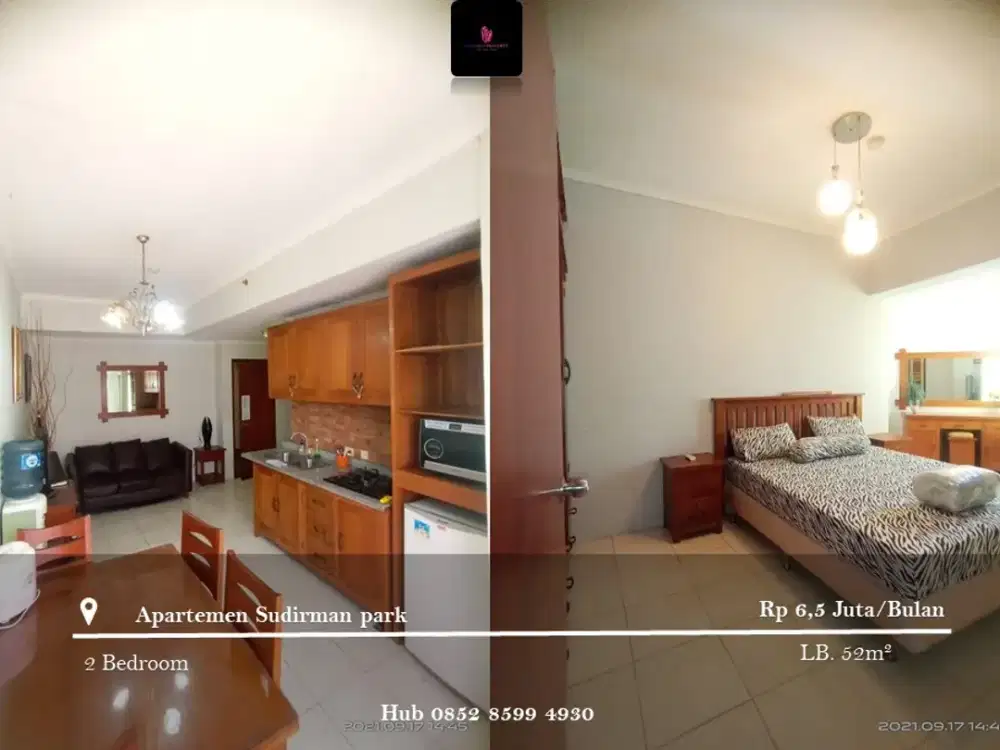 Sewa Apartemen Sudirman Park High Floor 2 Bedrooms Full Furnished