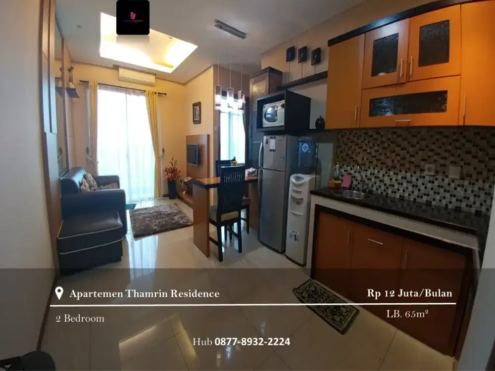 Sewa Apartemen Thamrin Residence High Floor 2BR Full Furnished Tower A