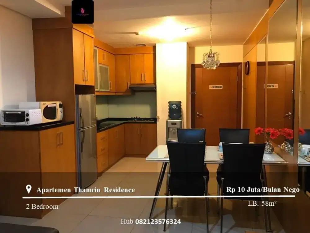 Disewakan Apartement Thamrin Residence 2BR High Floor Full Furnished